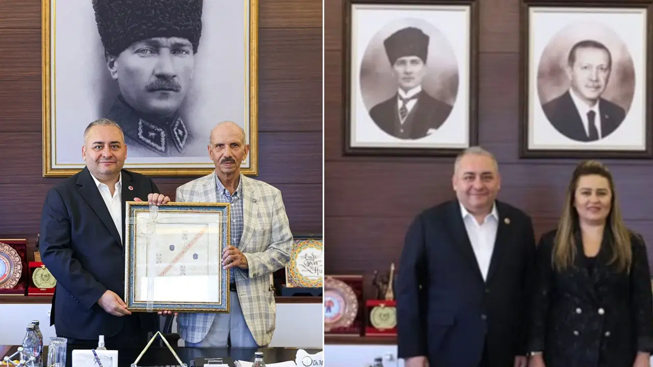 AKP’ye geçti, ilk hamlesini yaptı: Atatürk portresini küçülttü, Erdoğan’ı ekledi